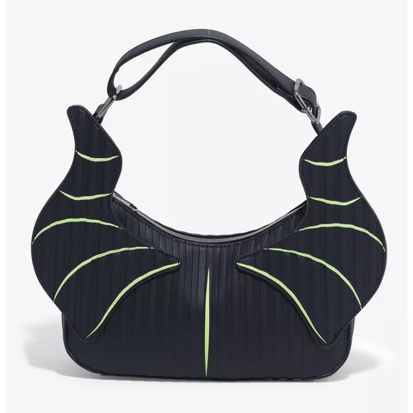 Loungefly - Disney Sleeping Beauty Maleficent Horns Shoulder Bag - NEW - Picture 1 of 4